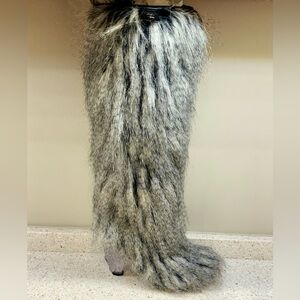 Chanel FW 2010 Fantasy Faux Fur Boots